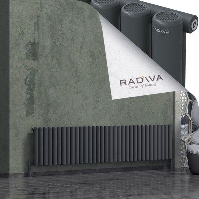Radiva - Mati Alüminyum Radyatör 500x2438 Koyu Antrasit (1)