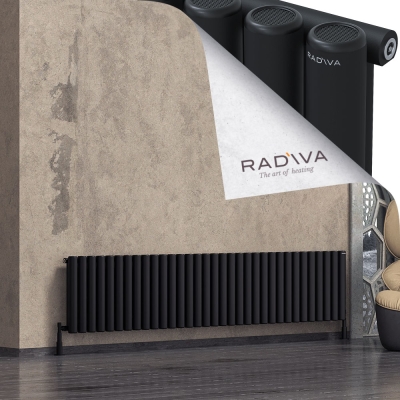 Radiva - Mati Alüminyum Radyatör 500x2438 Siyah (1)