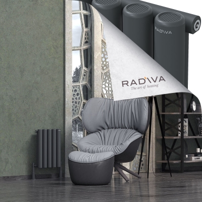 Radiva - Mati Alüminyum Radyatör 500x366 Koyu Antrasit (1)