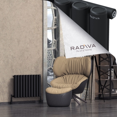 Radiva - Mati Alüminyum Radyatör 500x736 Siyah