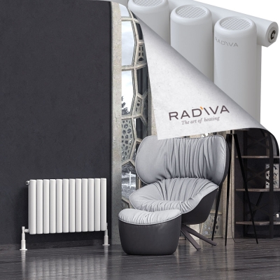 Radiva - Mati Alüminyum Radyatör 500x884 Beyaz
