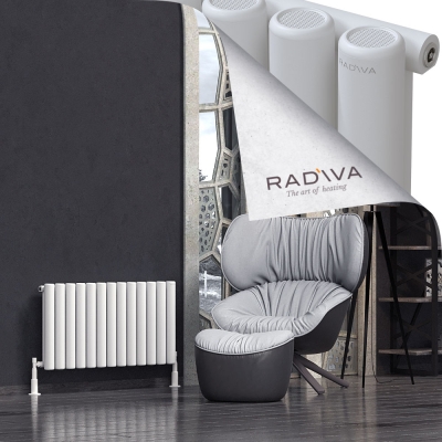 Radiva - Mati Alüminyum Radyatör 500x958 Beyaz