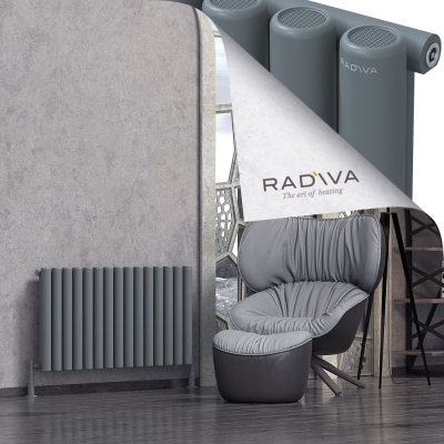 Radiva - Mati Alüminyum Radyatör 600x1106 Antrasit