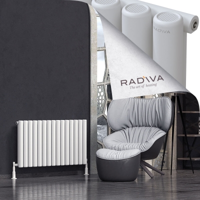 Radiva - Mati Alüminyum Radyatör 600x1106 Beyaz