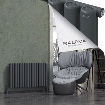Radiva - Mati Alüminyum Radyatör 600x1180 Koyu Antrasit