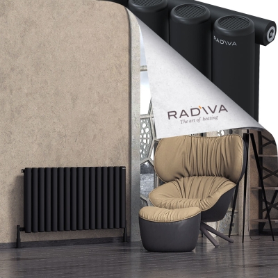 Radiva - Mati Alüminyum Radyatör 600x1180 Siyah (1)