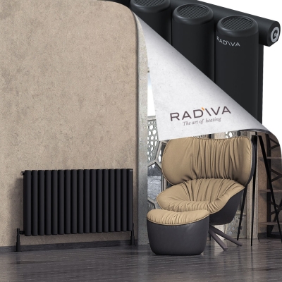 Radiva - Mati Alüminyum Radyatör 600x1254 Siyah (1)