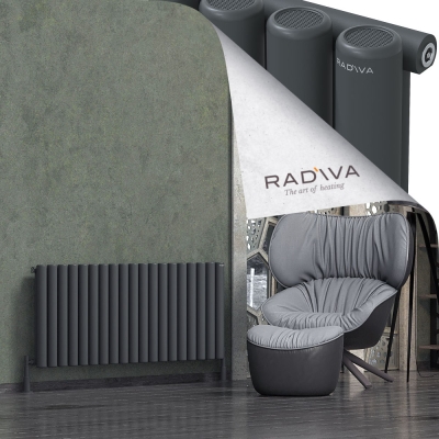 Radiva - Mati Alüminyum Radyatör 600x1402 Koyu Antrasit