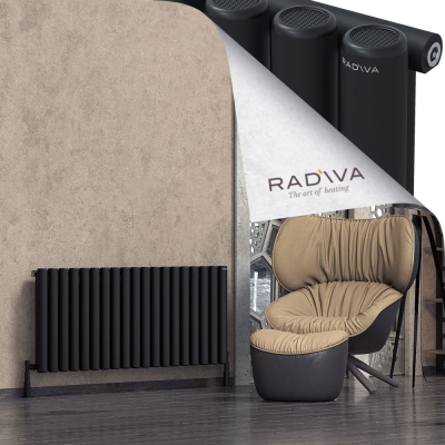 Radiva - Mati Alüminyum Radyatör 600x1402 Siyah (1)
