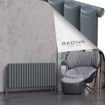 Radiva - Mati Alüminyum Radyatör 600x1476 Antrasit