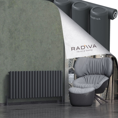 Radiva - Mati Alüminyum Radyatör 600x1476 Koyu Antrasit (1)