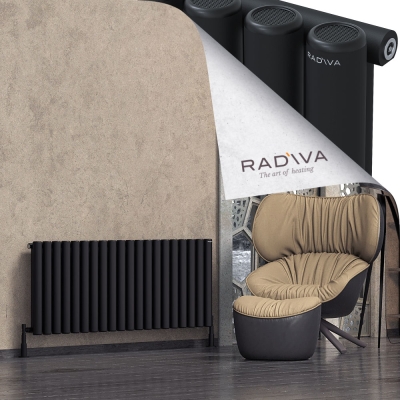 Radiva - Mati Alüminyum Radyatör 600x1476 Siyah
