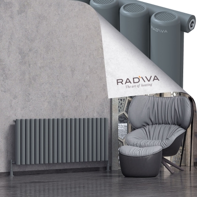 Radiva - Mati Alüminyum Radyatör 600x1550 Antrasit (1)