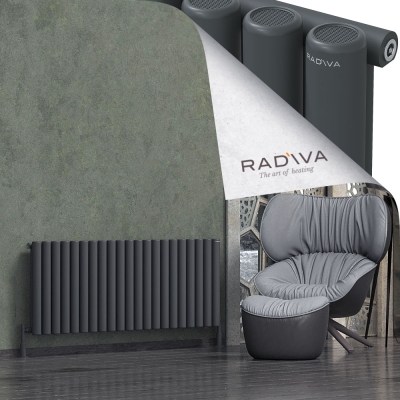 Radiva - Mati Alüminyum Radyatör 600x1550 Koyu Antrasit