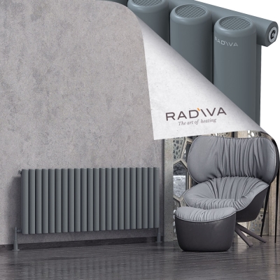 Radiva - Mati Alüminyum Radyatör 600x1624 Antrasit (1)