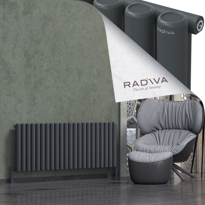 Radiva - Mati Alüminyum Radyatör 600x1624 Koyu Antrasit (1)