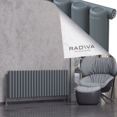 Radiva - Mati Alüminyum Radyatör 600x1698 Antrasit