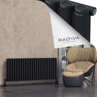 Radiva - Mati Alüminyum Radyatör 600x1698 Siyah (1)