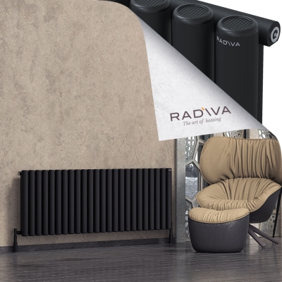 Radiva - Mati Alüminyum Radyatör 600x1772 Siyah