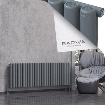 Radiva - Mati Alüminyum Radyatör 600x1920 Antrasit