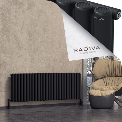Radiva - Mati Alüminyum Radyatör 600x1920 Siyah
