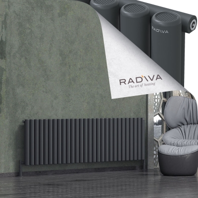 Radiva - Mati Alüminyum Radyatör 600x2068 Koyu Antrasit (1)