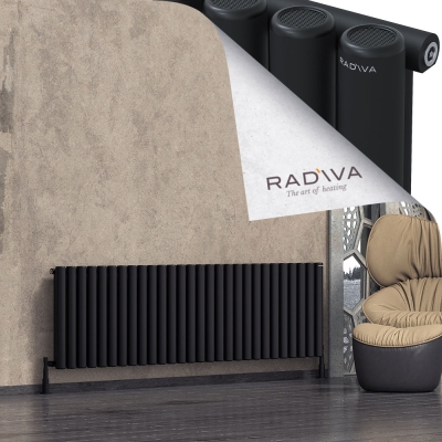 Radiva - Mati Alüminyum Radyatör 600x2068 Siyah
