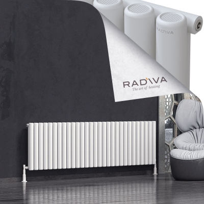 Radiva - Mati Alüminyum Radyatör 600x2142 Beyaz (1)