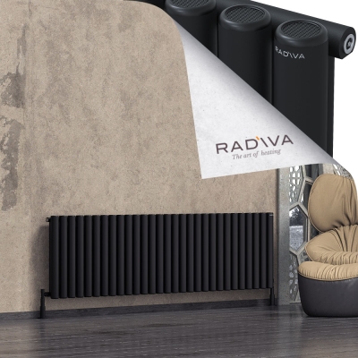 Radiva - Mati Alüminyum Radyatör 600x2142 Siyah