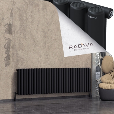 Radiva - Mati Alüminyum Radyatör 600x2216 Siyah (1)