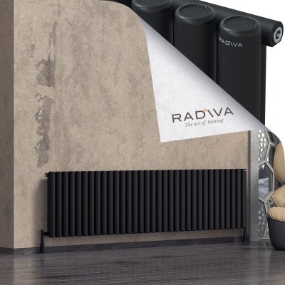 Radiva - Mati Alüminyum Radyatör 600x2438 Siyah (1)
