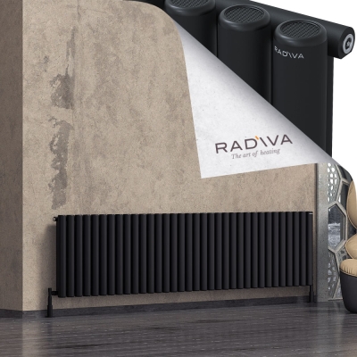 Radiva - Mati Alüminyum Radyatör 600x2512 Siyah (1)