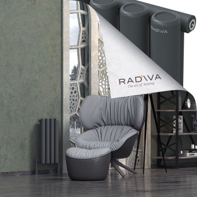 Radiva - Mati Alüminyum Radyatör 600x292 Koyu Antrasit