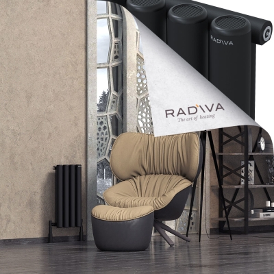 Radiva - Mati Alüminyum Radyatör 600x292 Siyah