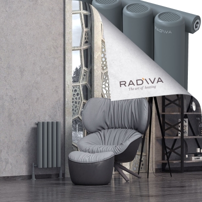 Radiva - Mati Alüminyum Radyatör 600x366 Antrasit (1)