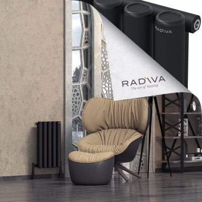 Radiva - Mati Alüminyum Radyatör 600x366 Siyah