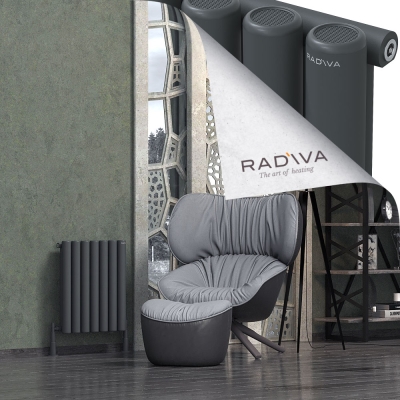 Radiva - Mati Alüminyum Radyatör 600x514 Koyu Antrasit (1)