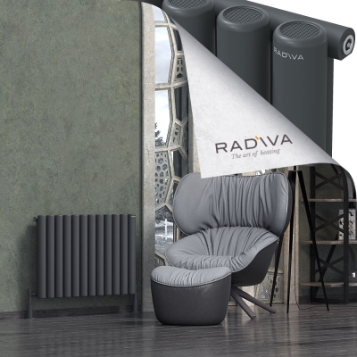 Radiva - Mati Alüminyum Radyatör 600x884 Koyu Antrasit