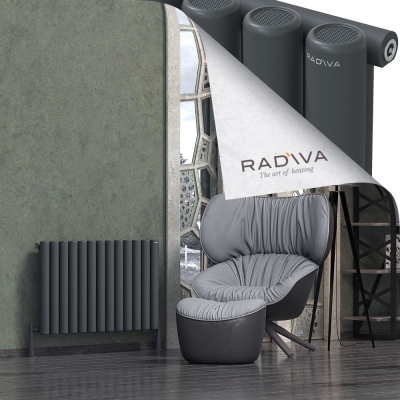 Radiva - Mati Alüminyum Radyatör 600x958 Koyu Antrasit