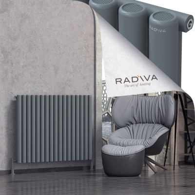 Radiva - Mati Alüminyum Radyatör 900x1254 Antrasit