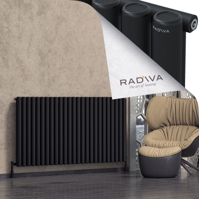 Radiva - Mati Alüminyum Radyatör 900x1846 Siyah (1)