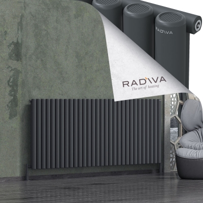 Radiva - Mati Alüminyum Radyatör 900x2216 Koyu Antrasit
