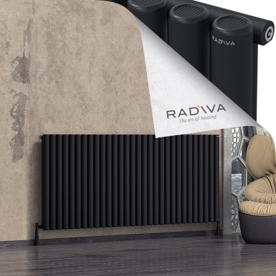 Radiva - Mati Alüminyum Radyatör 900x2216 Siyah (1)