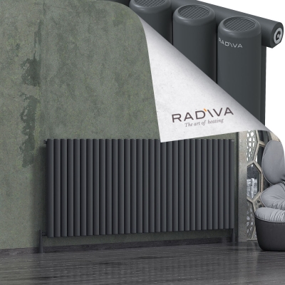 Radiva - Mati Alüminyum Radyatör 900x2290 Koyu Antrasit (1)