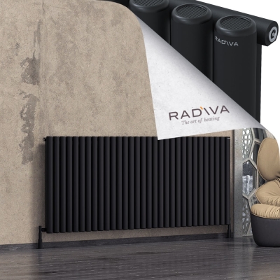 Radiva - Mati Alüminyum Radyatör 900x2290 Siyah (1)