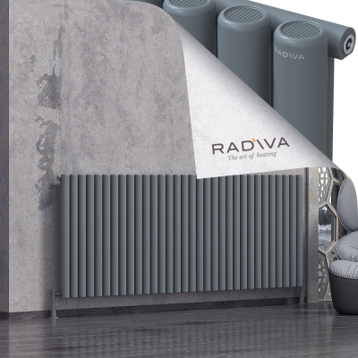 Radiva - Mati Alüminyum Radyatör 900x2364 Antrasit