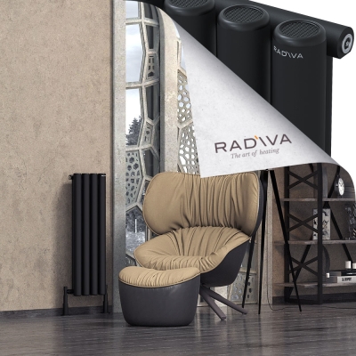 Radiva - Mati Alüminyum Radyatör 900x292 Siyah (1)