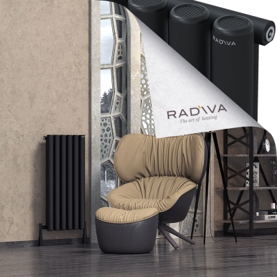 Radiva - Mati Alüminyum Radyatör 900x440 Siyah