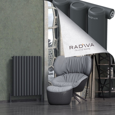 Radiva - Mati Alüminyum Radyatör 900x810 Koyu Antrasit