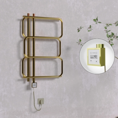 Radiva - MATSU Elektrikli Havlupan 540x884 Altın (KTX3 Termostat) 200W Spiral Kablolu